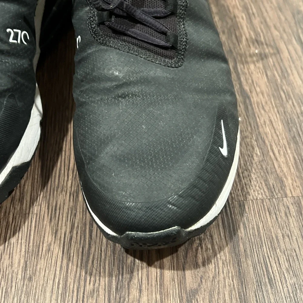 Nike Air Max 270 G Golf Shoes Color Black White Men's Size 12
